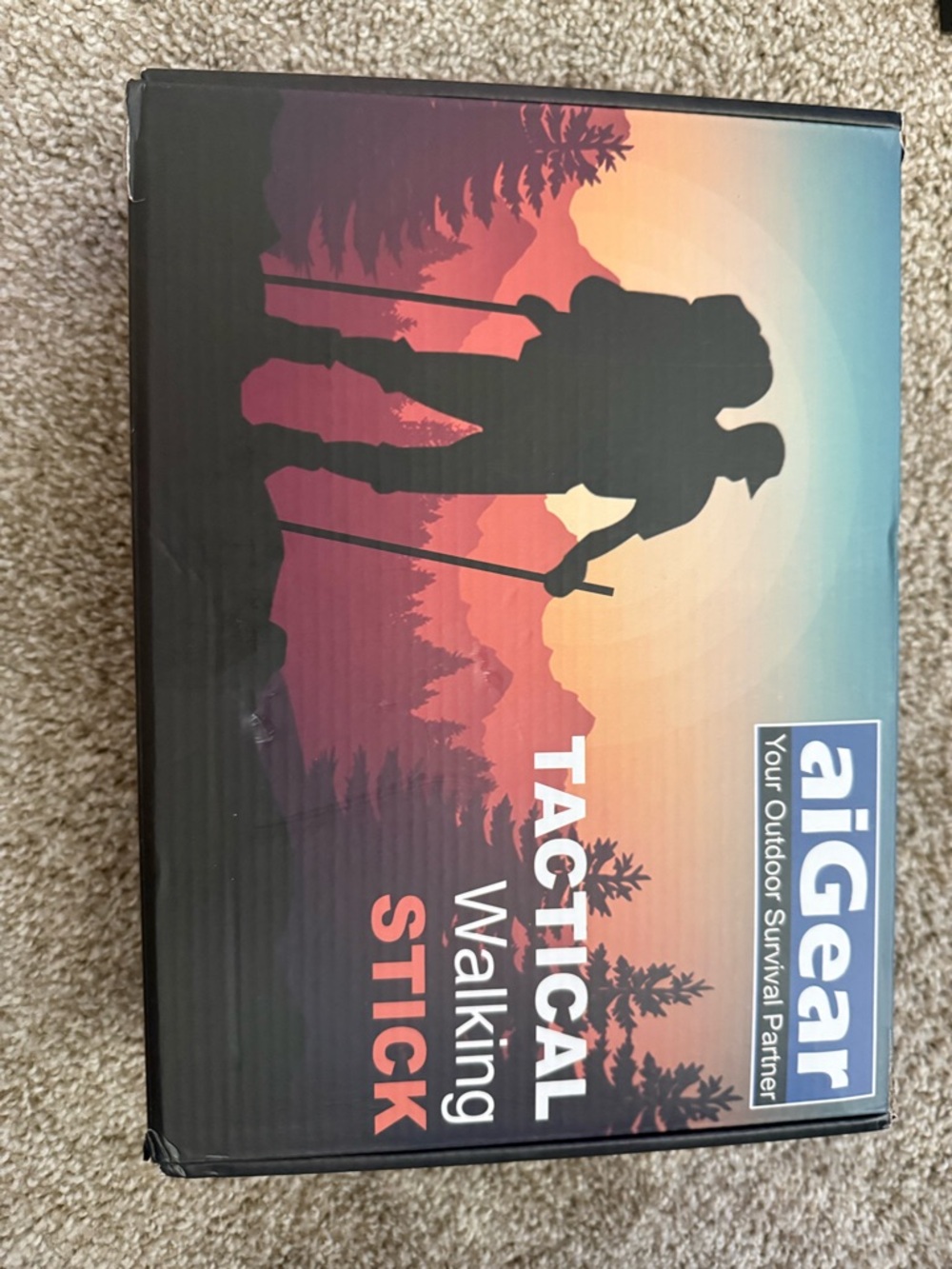 aiGear Tactical Walking Stick - Black